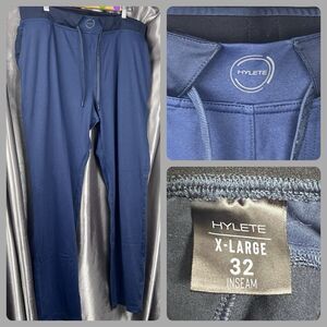 Hylete Ion Pants Mens XL 32" x 30" Activewear Joggers Training Golf Workout Blue